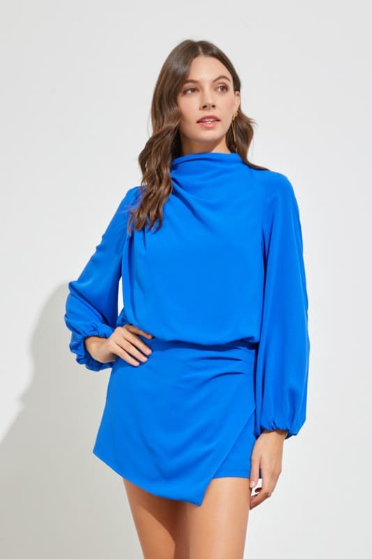 Gabrielle Blue Romper