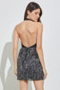 Chic and fab, this Heather fringe mini dress will showcase your curves and give off a flirty flair. This halter features a plunging neckline, high-rise waist, a mini-length hem with a chic fringe skirt, and a form-enhancing silhouette. 