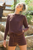 Make heads turn all season in the exclusive Olivia 2 piece lounge set. Featuring a soft  long sleeve boat neck sweater with the matching sweater drawstring waist shorts. Can be worn inside or outside and is ideal as a fashion combination. Embrace your inner peace.