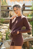 Make heads turn all season in the exclusive Olivia 2 piece lounge set. Featuring a soft  long sleeve boat neck sweater with the matching sweater drawstring waist shorts. Can be worn inside or outside and is ideal as a fashion combination. Embrace your inner peace.